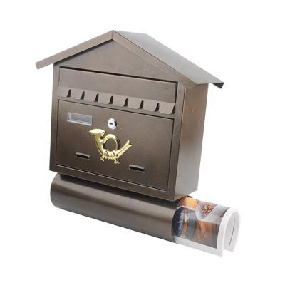 China Wall Mounted Through Door Locking Steel Drop Box Mailbox For Mail Dropping, Keys, Rent Payments, Check Letter Box for sale