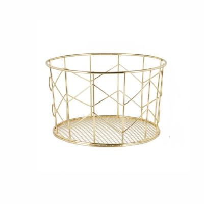 China Modern Sustainable Metal Fruit Basket Fruit Bowl, Wire Storage Basket for Fruits, Vegetables, Bread, Snacks, Potpourri for sale