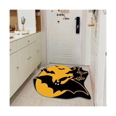 China Stain The Vampire Resistant Rug Design Irregular Shape Blanket Machine Made Rug Halloween Logo Home Decoration for sale