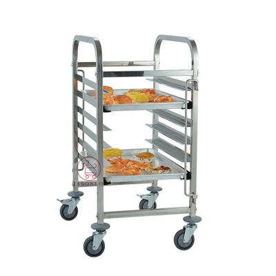 China Hotel Stainless Steel Bakery Racks For Bake Aluminum Alloy Cake Pan 6 Pan 60*40cm for sale