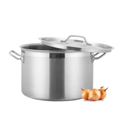 China 300*200 Style 300*200 Stock Aluminum Stock Pot Stainless Stock Pot 03 Stainless Stock Pot Cooking Pot For Hotel Canteen for sale