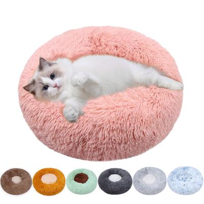 China Simons Cat Viable Soft Donut Bed Cheap Pet Bed Round Fancy Pet Beds for sale