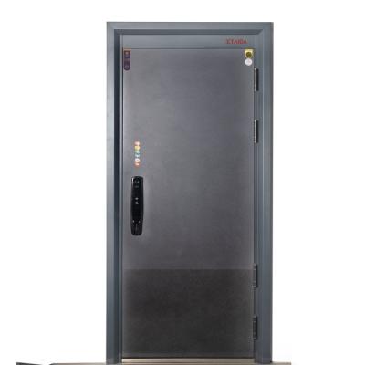 China Anti-theft Class A Security Door Entry Door Light Luxury Gray Security Door for sale