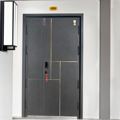 China Steel Residential Security Doors Export Quality Doors Entrance Homes Security Anti-theft Doors for sale