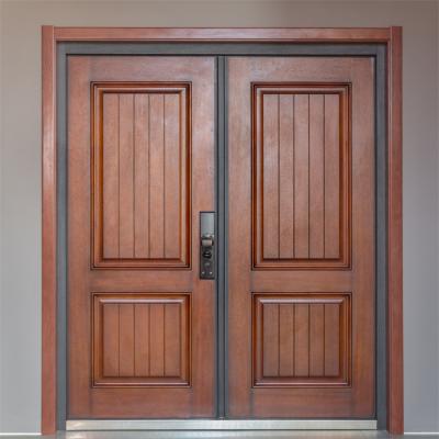 China Aluminum Wood Waterproof Carved Armored Door for sale