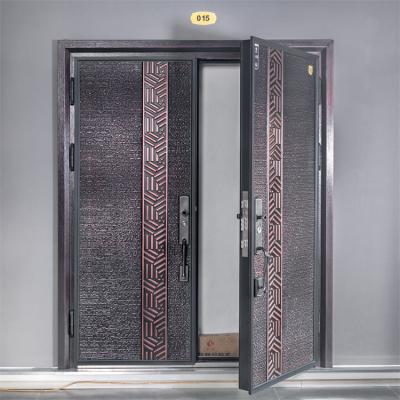 China Waterproof High Quality Exterior Double Steel Doors Pivot Safety Design Leading Manufacturer for sale