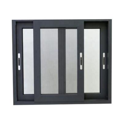 China Folding Screen Australian Standard Models Double Glazed 3 Tracks Glass Aluminum Sliding Windows for sale