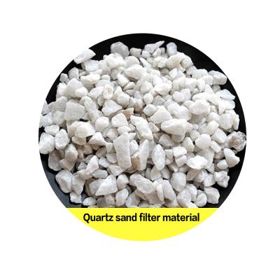 China Quartz Sand Filter Material Natural Quartz Ore Processed Water Purification Material for sale