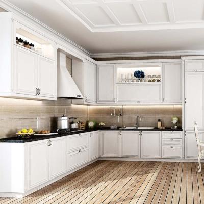 China Modern European Pastoral White And Light Wood Grain Customized To Handle Free Standing Modern Sideboards for sale