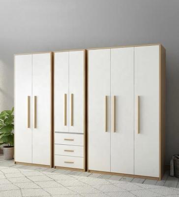 China Wooden Bedroom Wardrobe (Size) Double Color Wardrobe Design Adjustable Bedroom Furniture With Doors for sale