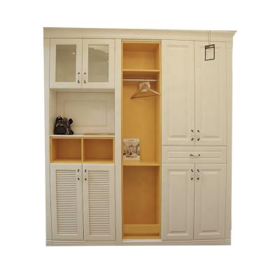 China (Size) 2019 UK MDF Adjustable Bedroom Wall Wardrobe Design With Multifunctional Shelf for sale