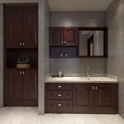 China White Modern Wooden French Style Bathroom Vanity Cabinets Modern Furniture China Factory With Good Quality for sale