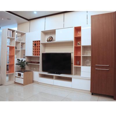 China Modern Modern Wall Mount Wood TV Stand Furniture For Living Room for sale