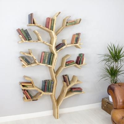 China (Size) New Customized Modern Style Adjustable Design Bookshelf Bookcase For Home Tree-Shelf-Branch Branch-Shelf for sale