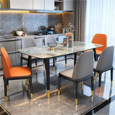 China Adjustable Simple Minimalist Dining Tables Marble Modern Slab Rock Modern (Height) Nordic for sale