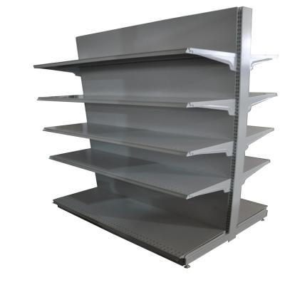 China Hot Sale Single Sided Metal Back Panel Flat Supermarket Shelf for sale