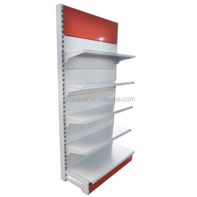 China Best-quality Single-Sided Plan Back Panel Supermarket Shelf And Display Racks Metal Shelving Best Selling Layer For Fruit Vegetable for sale