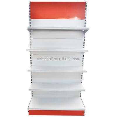 China European Style Retail Store Display Shelf Single Sided Single Sided Supermarket Metal Shelves Shelf For Supermarket for sale