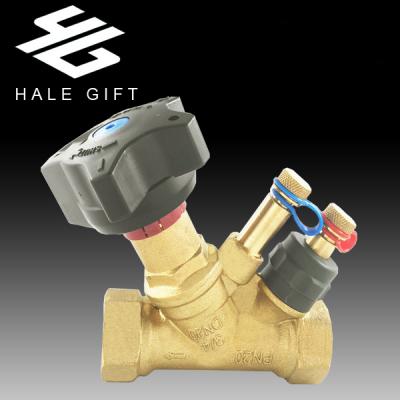 China General High Quality Brass Water Pressure Regulator Balance Valve With Plastic Handle for sale