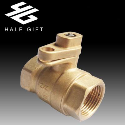 China General China factory left full brass lockable ball valve for sale