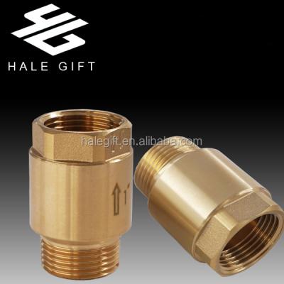 China General brass spring check valve with plastic core or brass core for sale