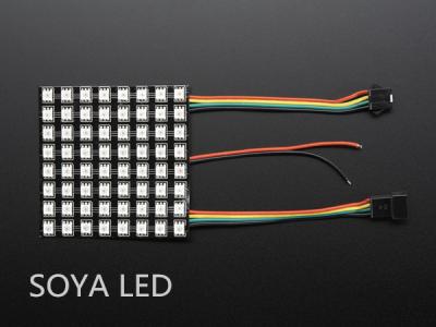 China Gap RGB LED Flexible Dot Matrix 8x8 apa102/apa102c for sale