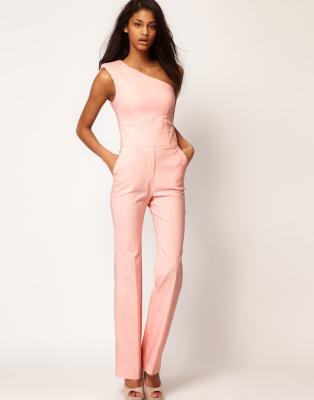 China Cotton Shoulder Long Sexy Women Jumpsuits with Shimmer effect  for sale