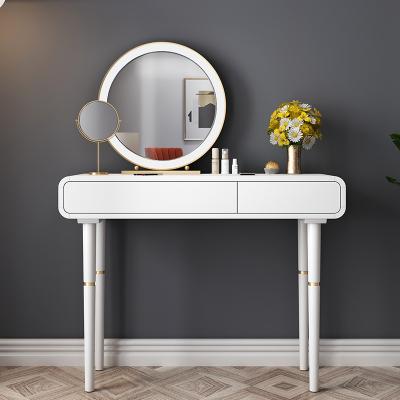 China Long Lasting Practical Vanity Dressing Table Mirror Set Glass Dresser for sale