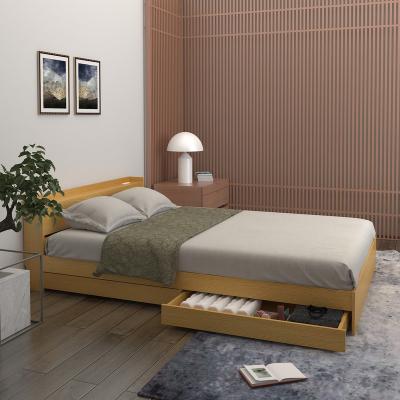 China High Quality Modern Bedroom Furniture Modern Double Bed MDF Furniture Simple Design Style Wooden Bed for sale