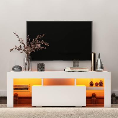 China (Others) 72 inch white long TV cabinet modern design low price low price adjustable wooden pictures for lving room for sale