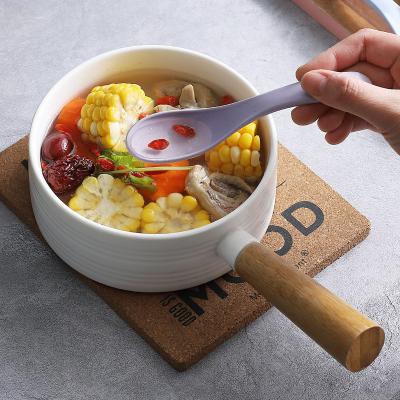 China OEM Contemporary CHINA FACTORY Wheat Tableware Spoon Spoon Spoon Cutlery Set OEM Environmentally Friendly Degradable Straw Children's Plastic Thickened for sale