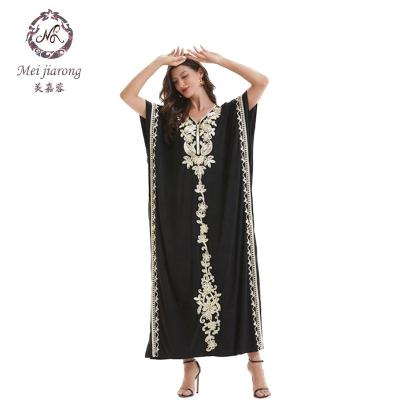 China Wholesale Abaya Kaftan Dress Plus Size Islamic Clothing Modest Muslim Dresses Simple Abaya D6688 for sale