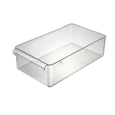 China Other Kitchen Fridge Chilled Crisper Wonton Dumplings Box Refrigerator Storage Box Fruits and Vegetables Clear Plastic for sale