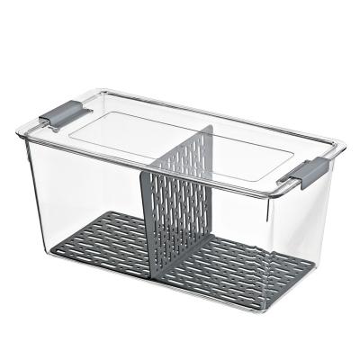 China Other Plastic Crisper FrozenPETSealed Clear Crisper Refrigerator Drain Storage Box Kitchen Compartment Storage for sale