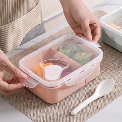 China Freshness Preservation New Arrival Portable Refrigerator Sealed Rectangle Plastic Food Box Fresh Preservation Creative Compartmented Lunch Box for sale