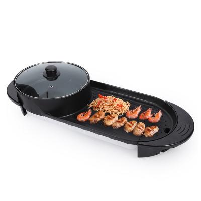 China Promotional good quality multifunctional household 2 in 1 electric hot pot for sale