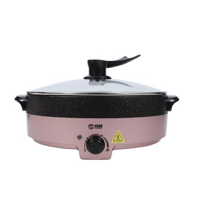 China Household Electric Round Frying Pan Latest Design Superior Quality Non-stick Electric Grill Pan for sale