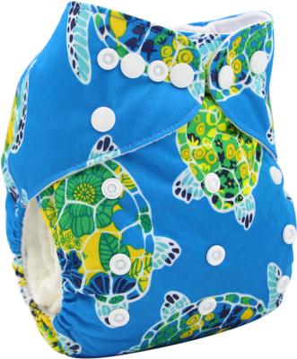 China Customized Printed Printed Eco Friendly Baby Soft Washable Instant Diaper Cloth Reusable Diapers With Cotton for sale