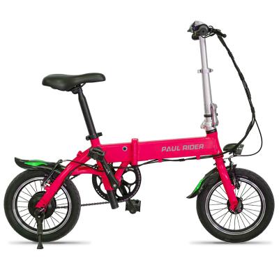 China Cheap aluminum alloy 36V 250W 8AH lithium ion battery 14 inch sepeda lipat listrik e city mini cycle folding electric bike for sale