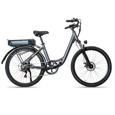 China Aluminum alloy 48V 26 inch 1000W 750W 500W 350W motor electric women's ebike city bicycle for commute and relax for sale