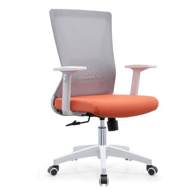 China Massage Factory Direct Sales Plastic Frame Staff Chair With Waist Support Office Mesh Fabric Lightweight Chairs for sale