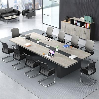 China Extensible factory directly supply white-edge exquisite modern design small meeting tables for 8 person for sale