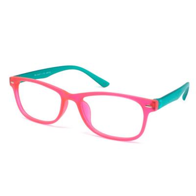 China Latest Oval Double Color Pin Light Fluorescent Reading Glasses With Screw Hinge for sale