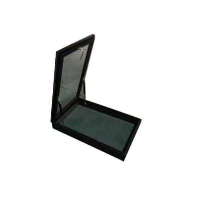 China Folding Screen Aluminums House Skylight Manual Sunroof Skylights Cover Top Windows for sale