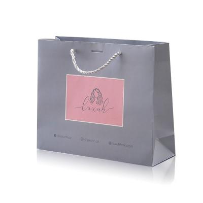 China Factory wholesale paper bags recyclable printed with LOGO custom shopping bags with their own logo for sale