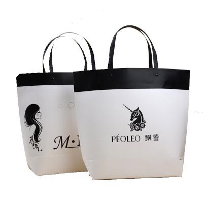 China Custom Recyclable Wholesale Custom High Quality White Logo Paper Sack Cheaper Paper Bags for sale