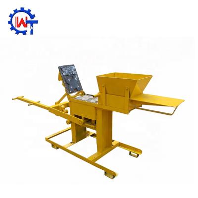 China Building Material Shops Most Cost Effective Business Manual Clay Block Interlocking Machine WT2-40 for sale