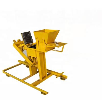 China Advertising Company QMR2-40 Manual Clay Interlocking Brick Making Machinery for sale