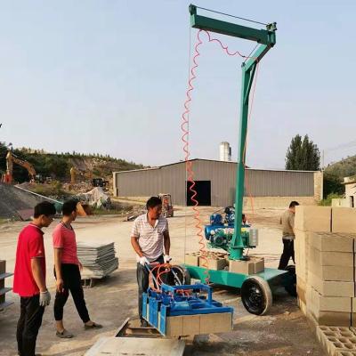 China Small manual hotels block cuber brick block collecting cuber stacker machine for sale