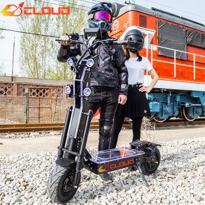 China CLOUD A8 8000w 7000w 15000w Unisex Fast Adults Dual Motor With Seat Off Road 13 Inch Long Range 100kmh Powerful Electric Scooter for sale